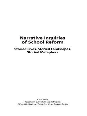 cover image of Narrative Inquiries of School Reform